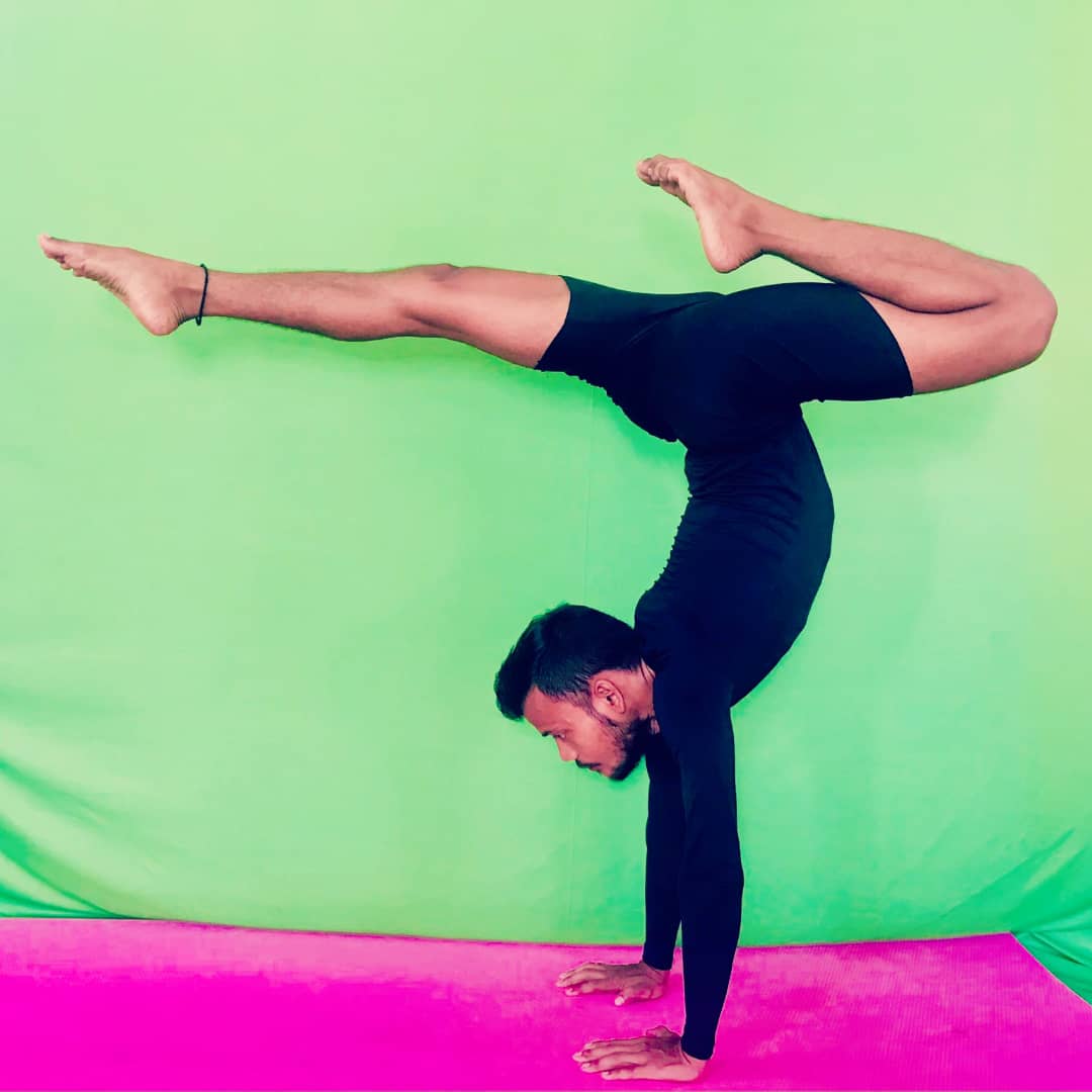 Yoga practice moment